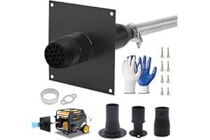 Generator Exhaust Extension Silencer Kit - Fits Firman, Honda, Champion & All Portable Generators, Includes 3 Adapters & Thro