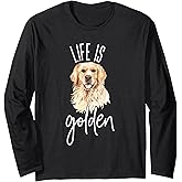 Golden Retriever Design for Dog Lovers and Pet Parents Long Sleeve T-Shirt