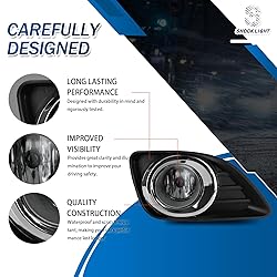 Shocklight 2Pcs Fog Lights Compatible With 2010