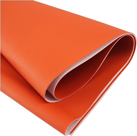 Amazon Co Jp オレンジ 合皮 フェイクレザー生地 耐久 1 2mm厚 撥水 柔らかめ 自転車 車シート内装 張り替え 家具 ソファー補修 財布バッグ 修理 Diy 手芸用 ホーム キッチン