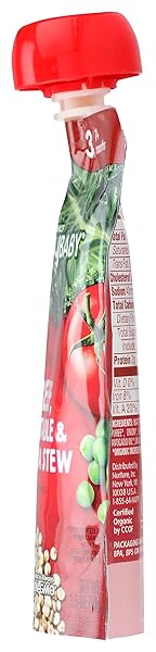 HAPPY BABY ORGANICS SAVORY BLENDS STAGE 3 BABY FOOD PUREE, GRASS-FED BEEF, MARKET VEGETABLES & QUINOA STEW POUCH – 3.5 OUNCE