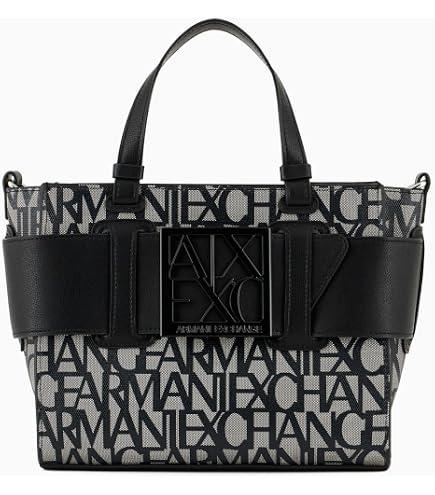Amazon.com: Armani Exchange Women's Susy Allover Logo Large Tote