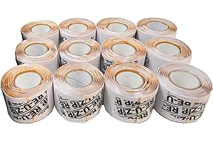RE-U-ZIP Mounting Strip Refills | 12 Pack | for Use with RE-U-ZIP Reusable Dust Barrier Zippers & Magnetic Entry Strip (Magnetic Dust Barrier Zipper)