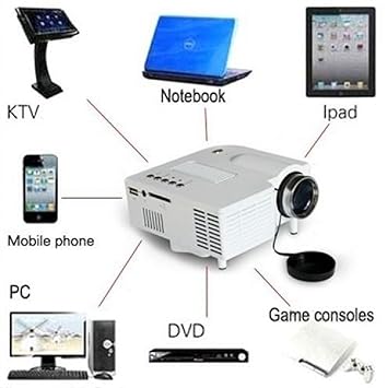 Home Cinema 1080P HD VGA HDMI LED Projector Mini Theater Multimedia USB AV TV JD