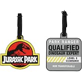 Jurassic Park Qualified Dinosaur Expert Molded Rubber Luggage Tags (Set of 2)