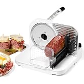 Starfrit Deli Slicer, 6.5" Stainless Steel Blade, Adjustable Thickness | Slices meat, cheese, bread. Adjustable thickness. 6.5" stainless steel blade. Stable suction base. Compact foldable design.