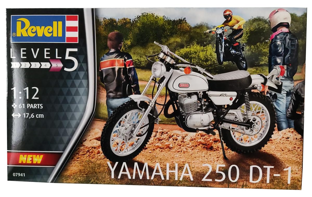 Revell RV07941 1:12 - Yamaha 250 DT 1 Plastic Model kit, Multicolour, 1/8