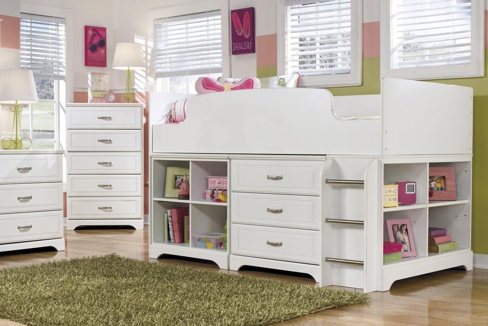 ashley loft bed with storage