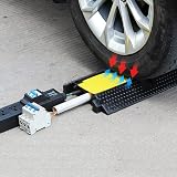 tonchean 2 Channel Rubber Cable Cover Protector Ramp 100x25cm Heavy Duty Floor view 4