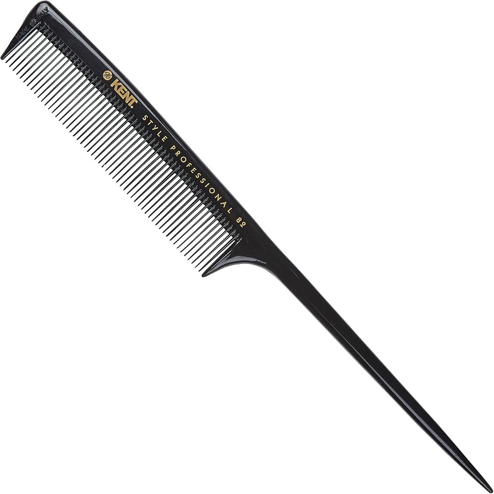 KENT Rat Tail Comb SPC82 210mm Fine Tooth Anti Static Heat Resistant Hair