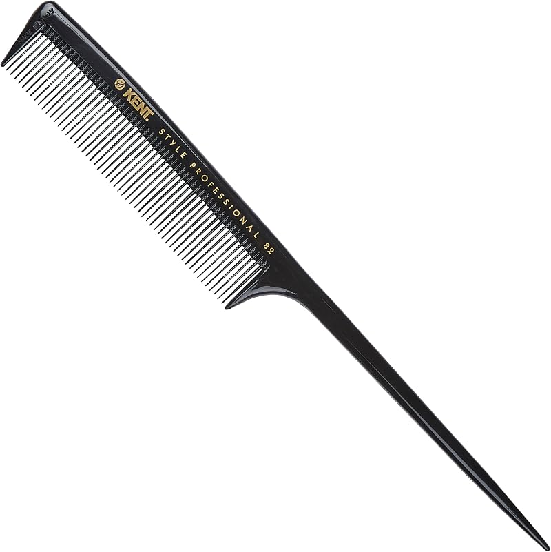 KENT Rat Tail Comb SPC82 210mm Fine Tooth Anti Static Heat Resistant Hair