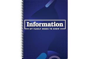 Information My Family Needs to Know Organizer: Legacy Planner for Personal, Medical & Financial Affairs | 4 Document Pockets 