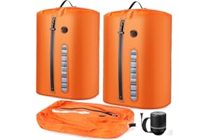 OVAMAN Vacuum Bags for Travel with Pump, Reusable Vacuum Compression Bags, IP68 Waterproof Space Saver Storage Bags for Cloth