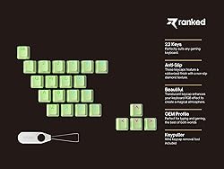 Ranked Rubber Keycap Set | Double Shot Translucent