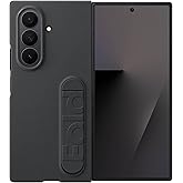 Samsung Galaxy Z Fold7 Silicone Phone Case, Protective Cover with Stand, Secure Grip, Soft, Comfortable Design, US Version, Black