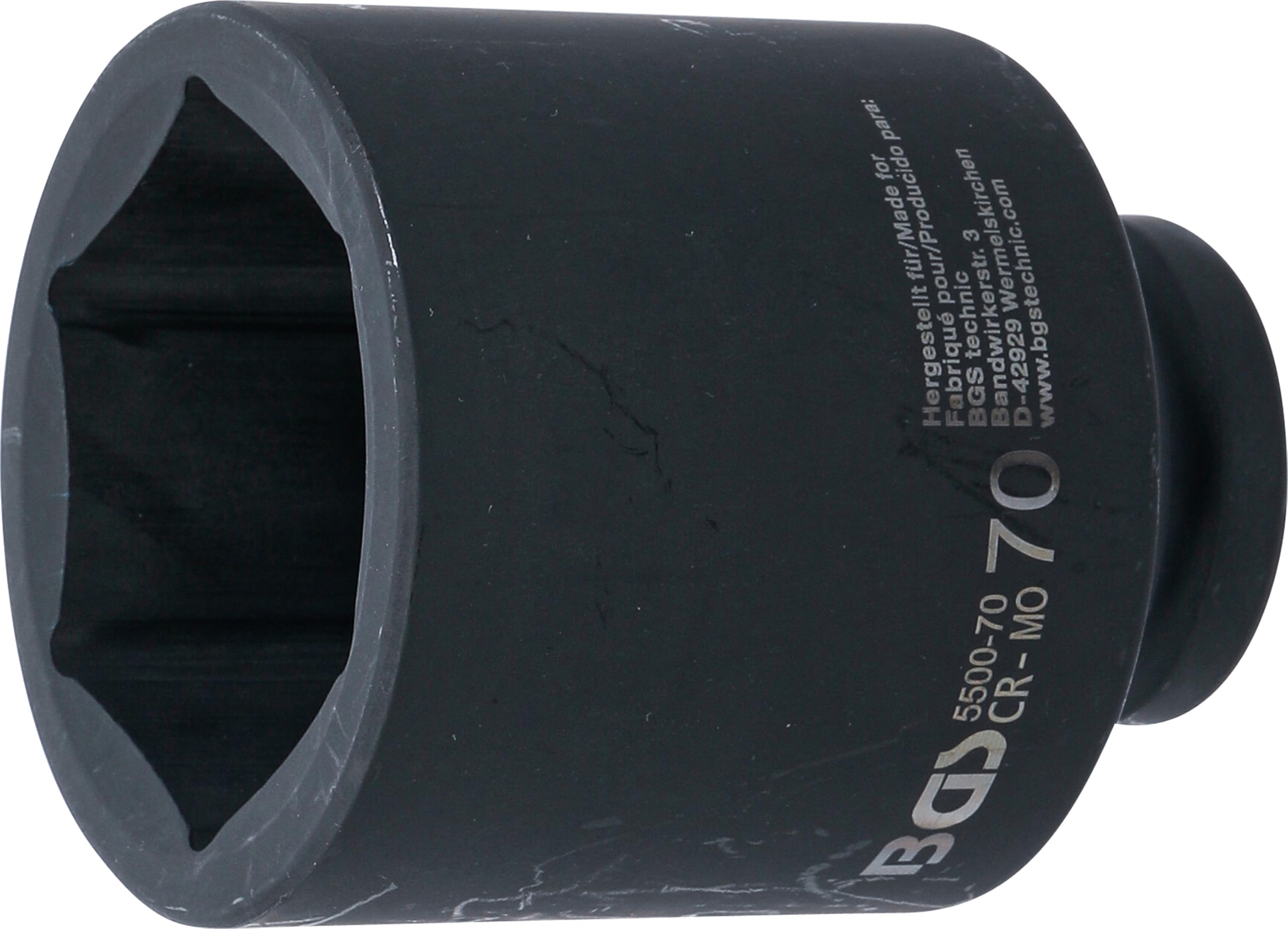 BGS 5500-70 | Impact Socket Hexagon, deep | 25 mm (1") Drive | 70 mm