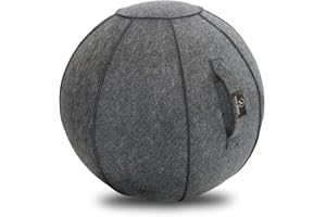 ProBody Pilates Yoga Ball Chair, Exercise Ball Chair for Office and Desk, Yoga Chair with Stability Ball Cover, Yoga Ball Office Chair, Balance Ball Chair with Attractive Cover Seat