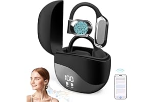 WOAKUSO AI Language Translation Earbuds, 3-in-1 Translation Earbuds, 144 Languages ​Real-time Two-Way OWS Earbuds, HD Sound Quality, Compatible with iOS and Android,Black