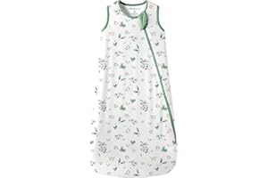 Mosebears Unisex Baby Sleep Sack 1.0 TOG, Supersoft Rayon Made from Bamboo Wearable Blanket with 2-Way Zipper