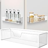 KZWKRG Magnetic Basket Organizer Holder for Fridge Magnetic Shelf Magnetic Storage Bin Box Containers for Refrigerator Whiteboard Classroom Magnetic Organizer