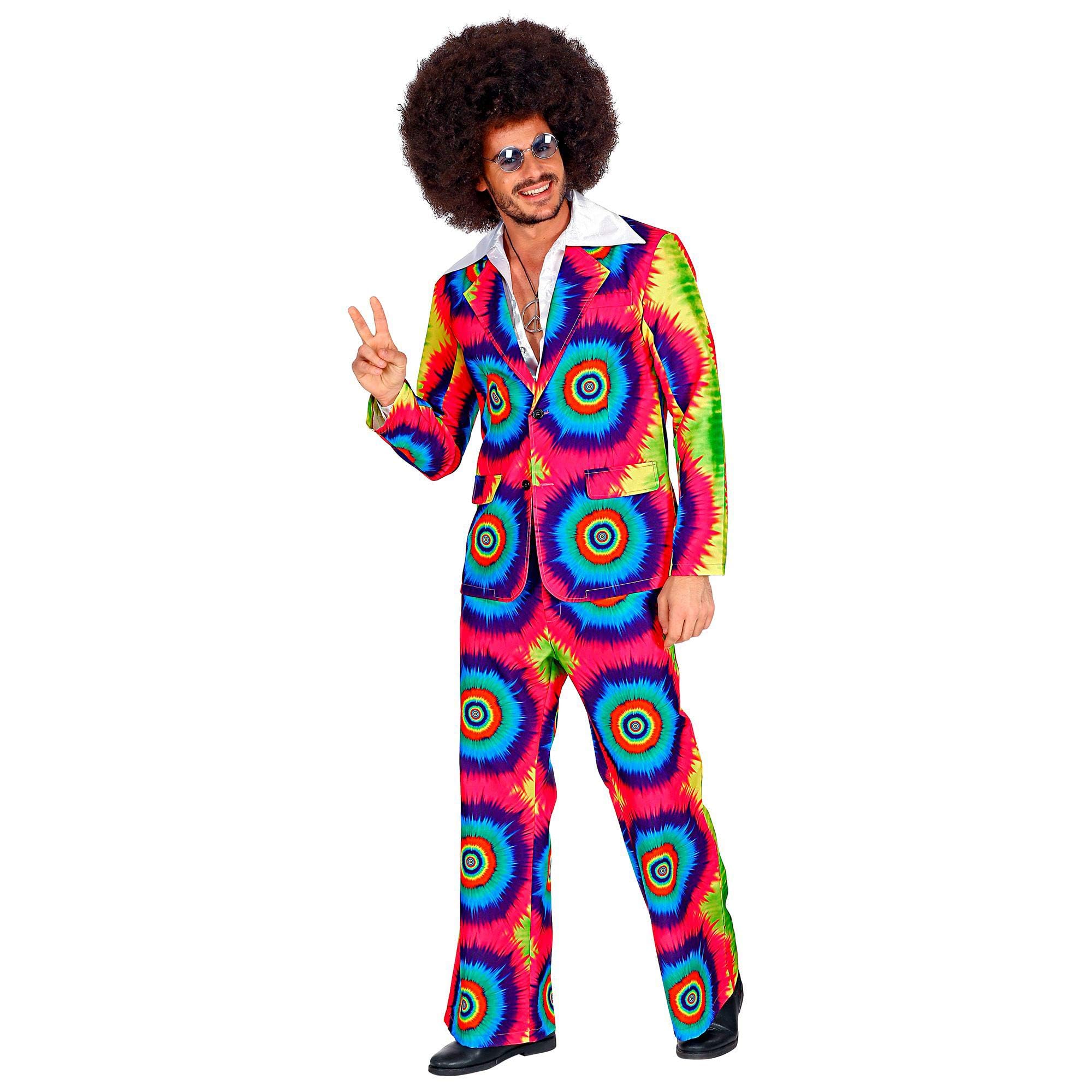Widmann 09333 Costume The 70s Groovy Style - Tie Dye L