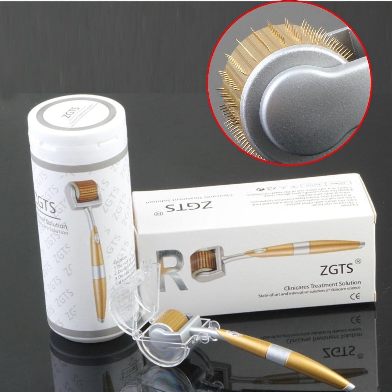 Zgts 0.5mm Professional Luxury Gold Plated Titanium Alloy 192 Needles Roller, 100g