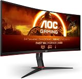 AOC CU34G2XP/BK 34" Curved UW-QHD Gaming Monitor 180Hz 1ms FreeSync HDR400