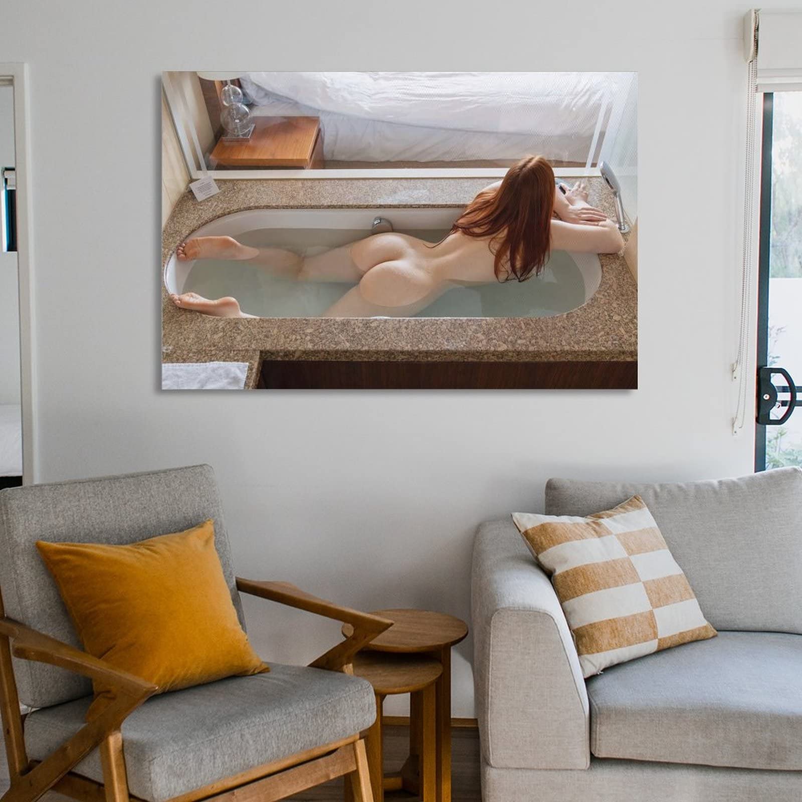 DODORO Bathing HD Nudes Hot Sexy Cute Art Sex Porn Poster Canvas Print Wall Art Poster Modern