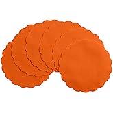Disposable Orange Paper Coasters for Drinks, 3.5 Inch Round Coasters for Bar, Cocktail, Beverage, Wine Or Event, 500 Pack Bulk