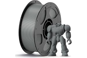 ANYCUBIC PLA+ Filament 1.75mm ‎Texture Grey 1KG, PLA Plus 3D Printer Filament, Dimensional Accuracy +/- 0.02 mm, 2X Tougher &