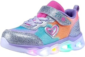 AkkPeiex Kids Led Shoes Toddler Girls Fashion Light Up Sneaker