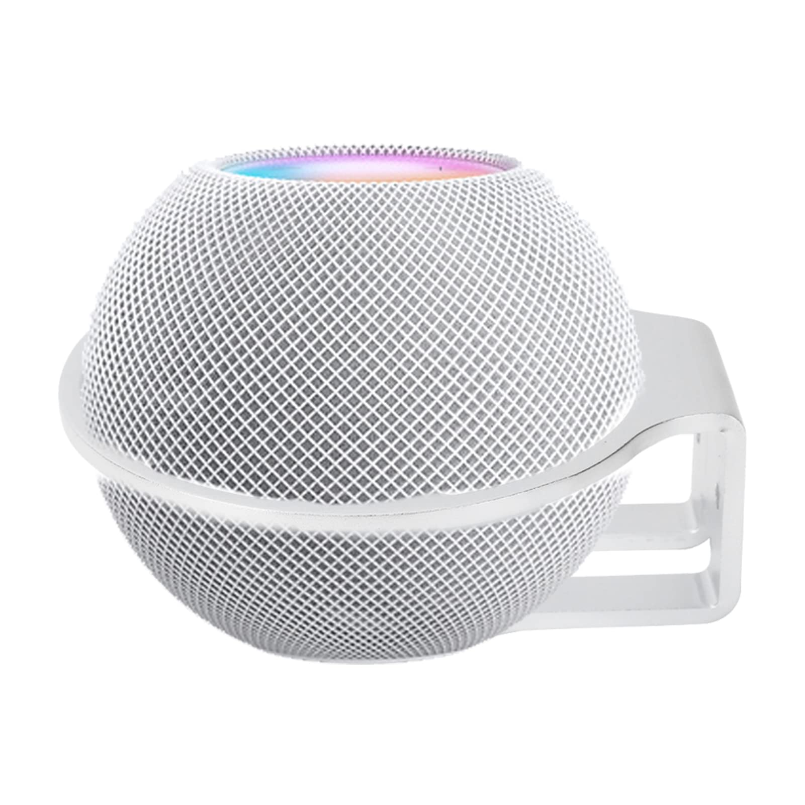 ASHATA For HomePod Mini Wall Mount, Aluminum Alloy Stand Holder with Screws, Space Saving Solution Bracket Shelf Holder for Kitchen, Bathroom and Bedroom