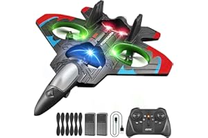 4DRC RC Planes Remote Control Airplanes with 2 Batteries, Foam RC Planes for Kids Adults Beginners 4-7 8-12 12-16, Remote Control Helicopter Fighter Jet Drones for Kids Adults, 360° Flip