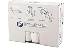 Inteplast S404816N High-Density Can Liner, 40 x 48, 45gal, 16mic, Clear, 25/Roll, 10 Rolls/Carton