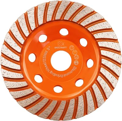 BRSCHNITT 125mm Diamond Turbo Grinding Cup Wheel for Concrete Stone Marble