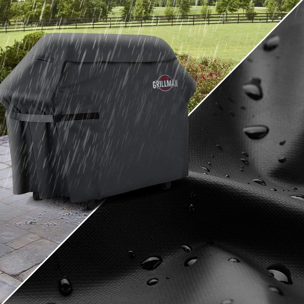 Grillman Heavy Duty BBQ Cover, 147 x 61 x 122 cm Waterproof Barbecue Cover for Outdoor Grill, Fits Weber, Char Broil, Outback - Image 3