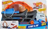 Hot Wheels Transporter Truck Stunt Set 18 Car Capacity Large Loop Launcher GCK38 view 6
