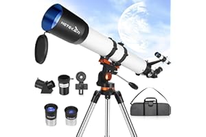 Hetekan Telescopes for Adults Astronomy, Telescope 90mm Aperture 700mm for Adults Kids & Beginners,Refractor Telescope with T