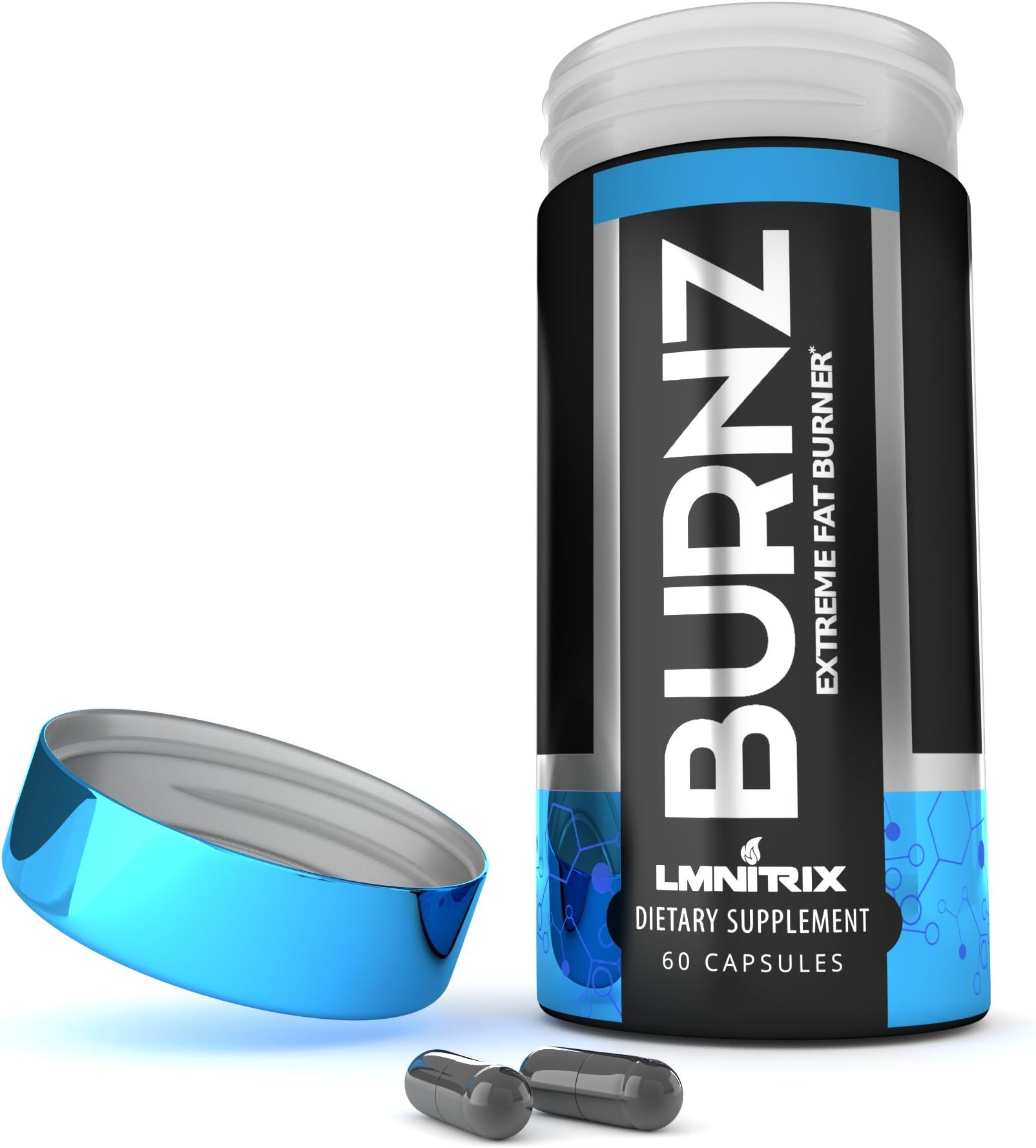 Burnz - Powerful Thermogenic Fat Burner - Powerful Weight Loss Aid, Stronger Than Most Diet Pills - True Plateau Destroyer - Lose Weight Fast for Men and Women, Guaranteed Results - 60ct