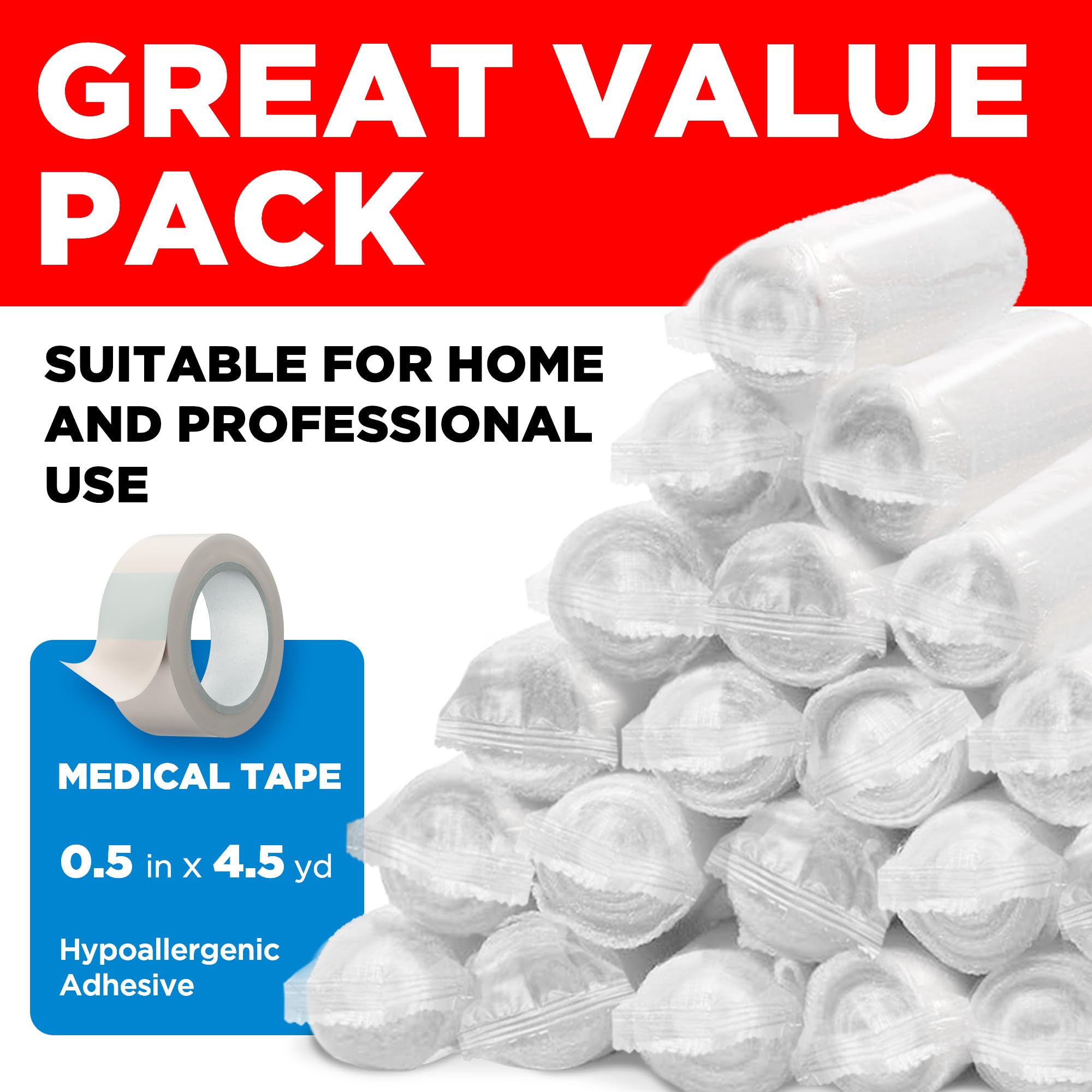 Gauze Rolls - 24 Pack - 4