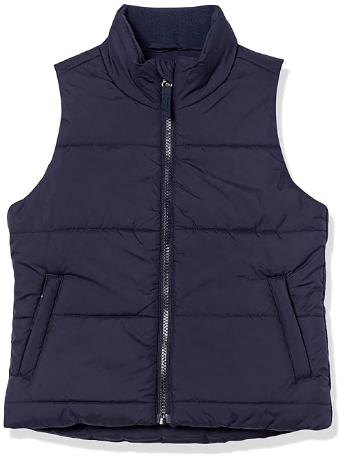 Amazon Essentials Girls' Heavyweight Puffer Vest, Navy, XX-Large