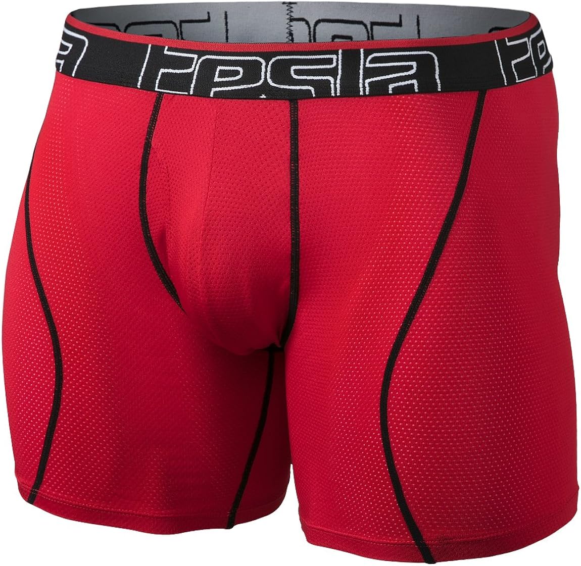 TSLA Men's (Pack of 2, 3) Relaxed Stretch 9 inches Cool Dry Brief Mesh Underwear Trunk: Clothing
