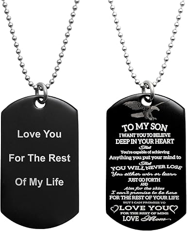 engraved dog tags for son