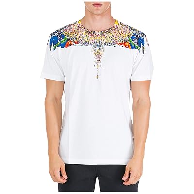 MARCELO BURLON Men's Multicolor Wings Bianco T-Shirt Nigeria Ubuy