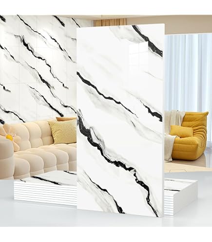 M MOFIT 3D Brick Self Adhesive Wall Tiles,Marble Tile Stickers for Bathroom Waterproof Matte