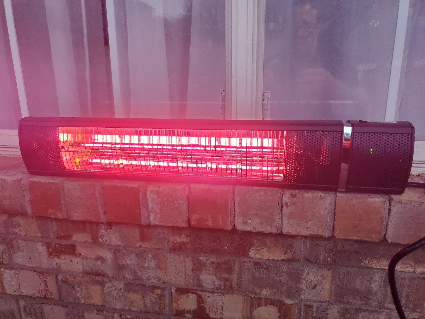 20/mo Finance Electric Patio Heater, 1500W Outdoor Heater [2022