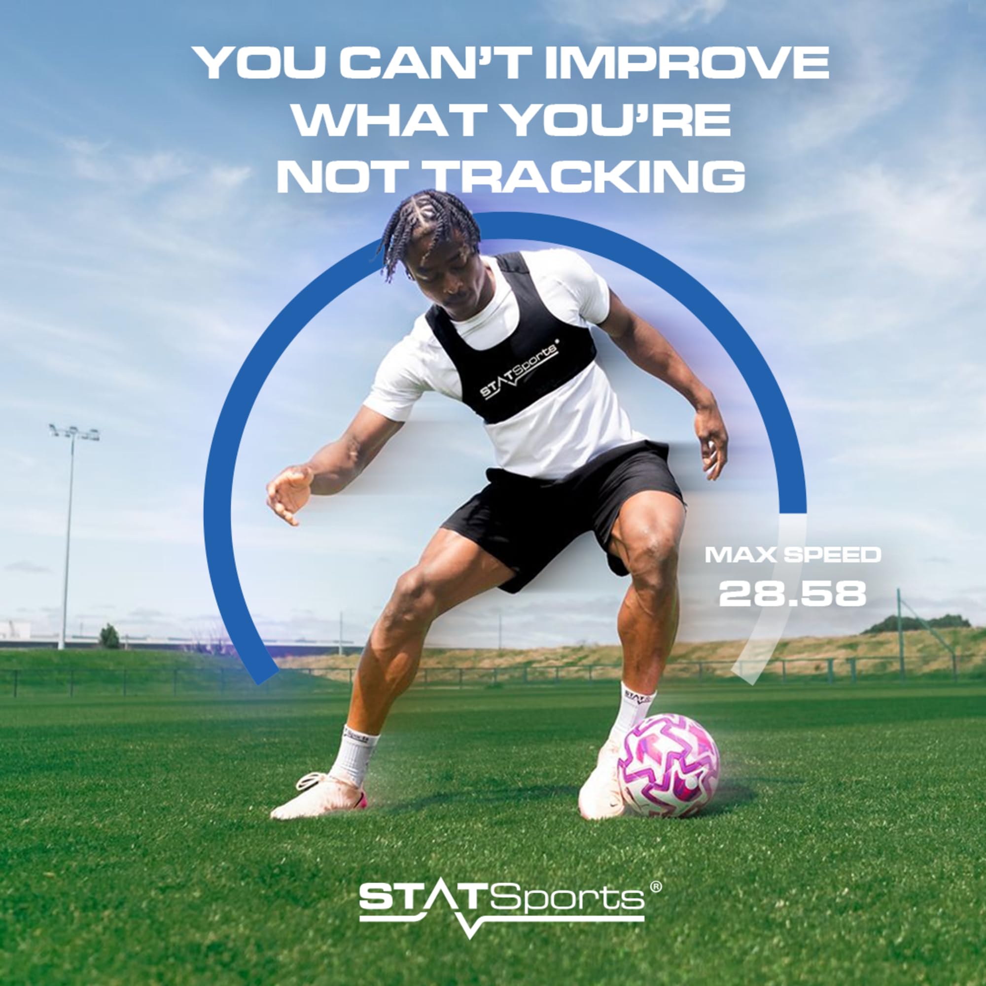STATSports Academy GPS Soccer Tracker Vest - Advanced All-in-One Sports Tracker with Drills, Coaching & Nutrition - Tracks 24 Key Metrics - Football GPS Vest Used by Pro Players & Teams