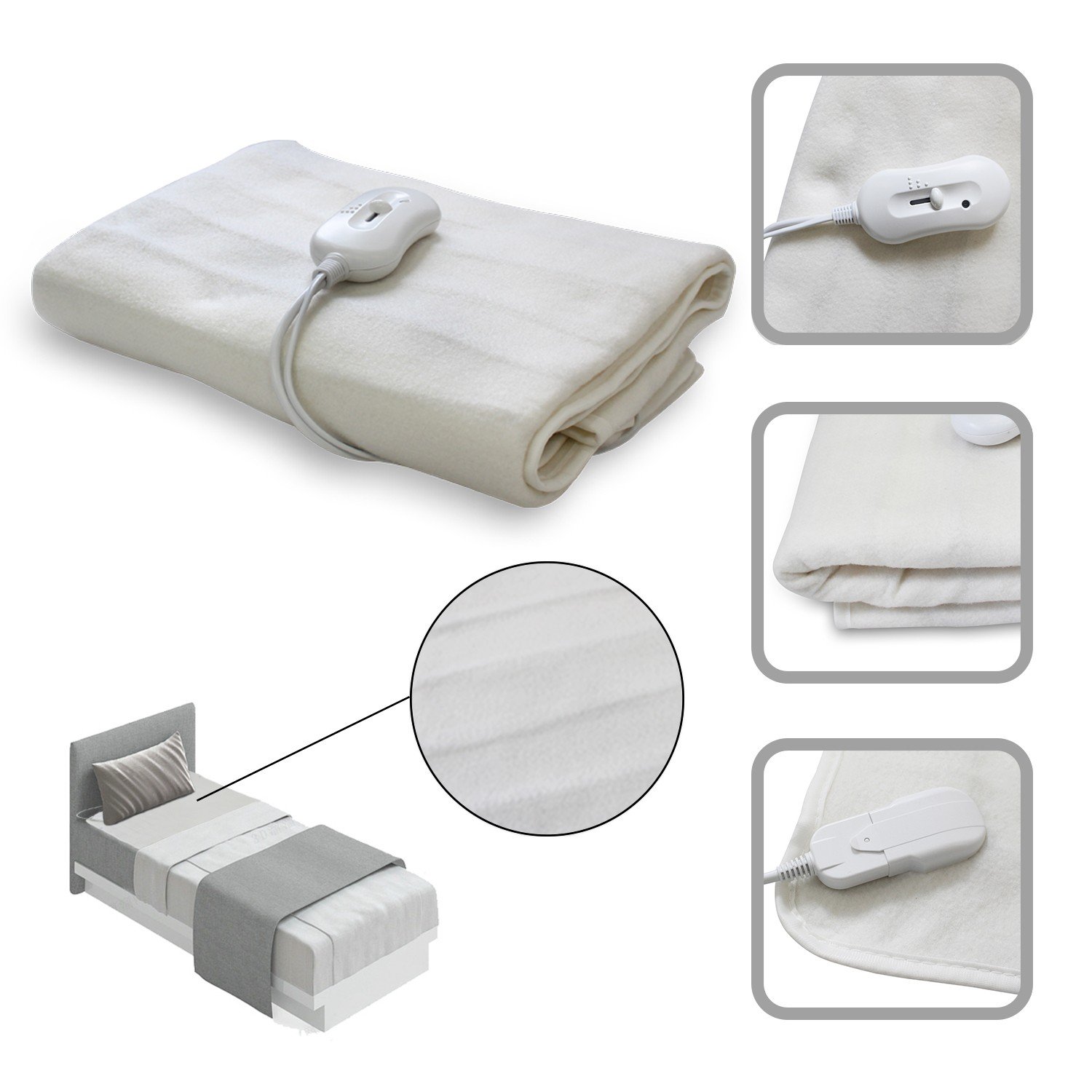 Todeco Electric Bajo Manta Cama Con Calefacción Estándar Certificación: CE Ajustes de