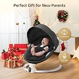 Fdlscpem Electric Baby Swing for Infant Bluetooth App 5 Speeds 3 Timers view 8