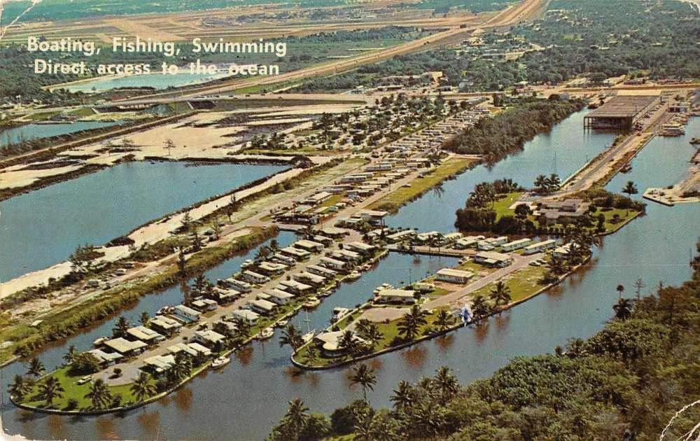 Fort Lauderdale Florida Yacht Haven Mobile Home Park Aerial View